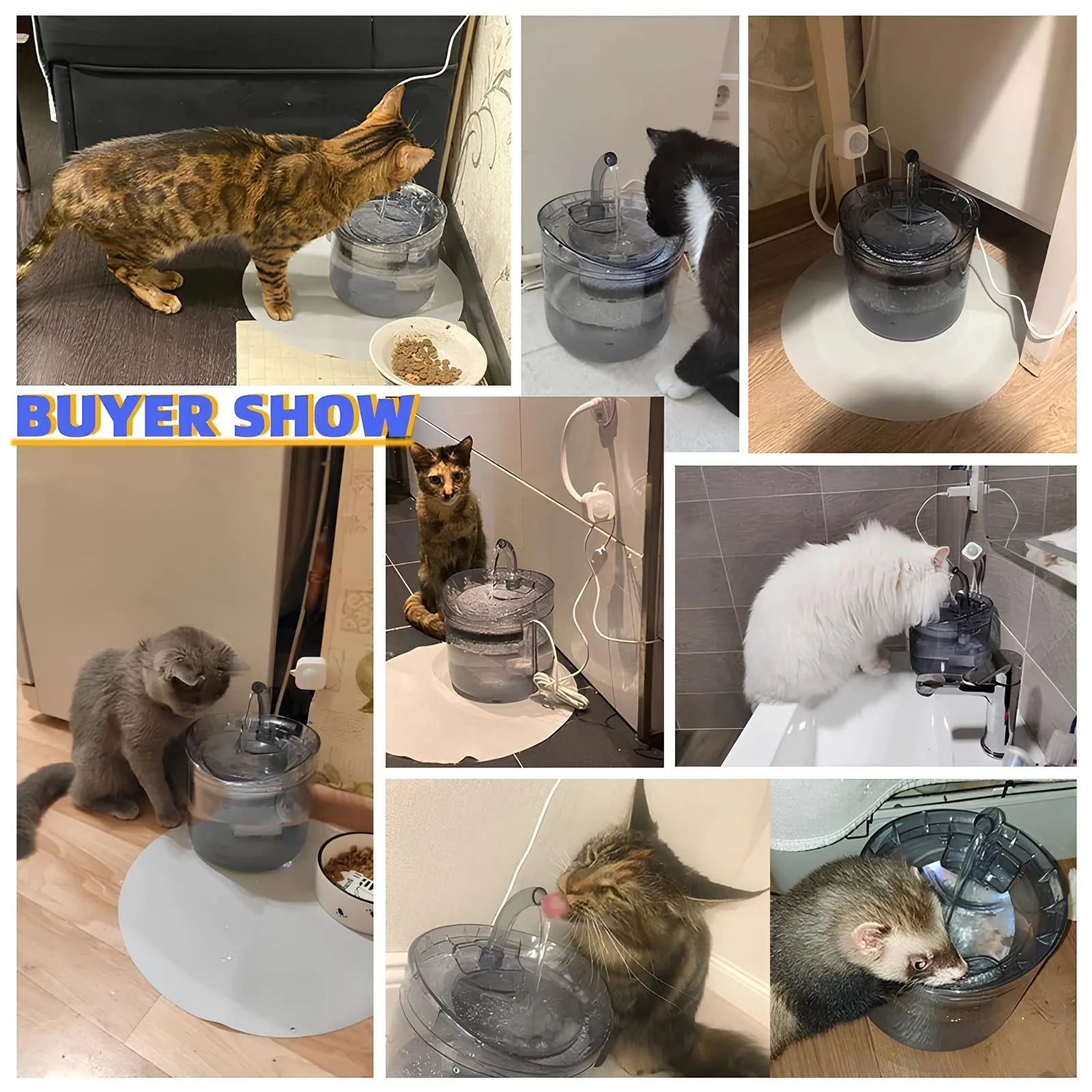 2L Smart Sensor Pet Water Fountain
