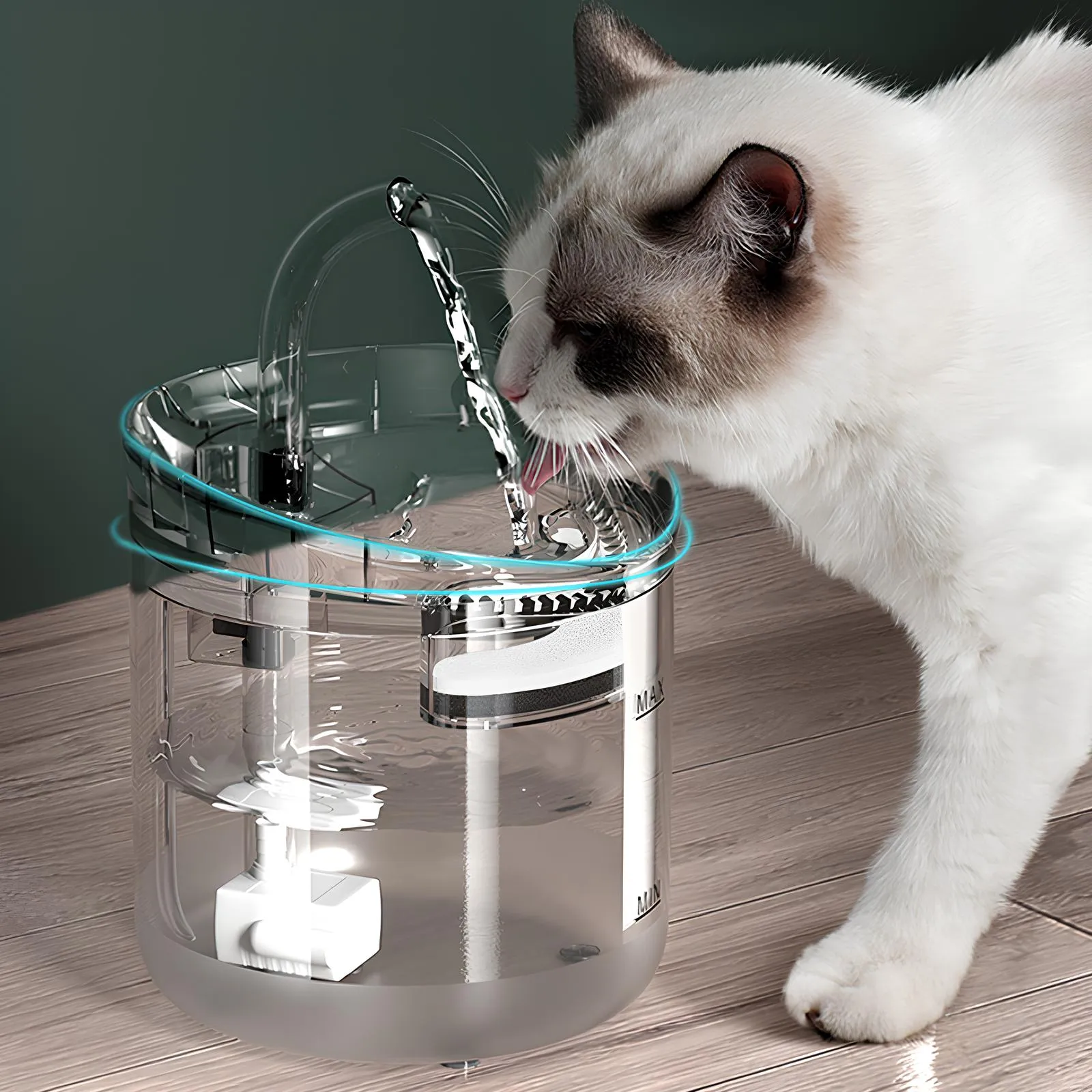 2L Smart Sensor Pet Water Fountain