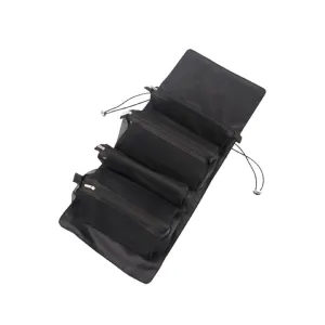 4-Removable Mesh Multi-Functional Cosmetic Travel Storage Bags F52-8-1459 Black