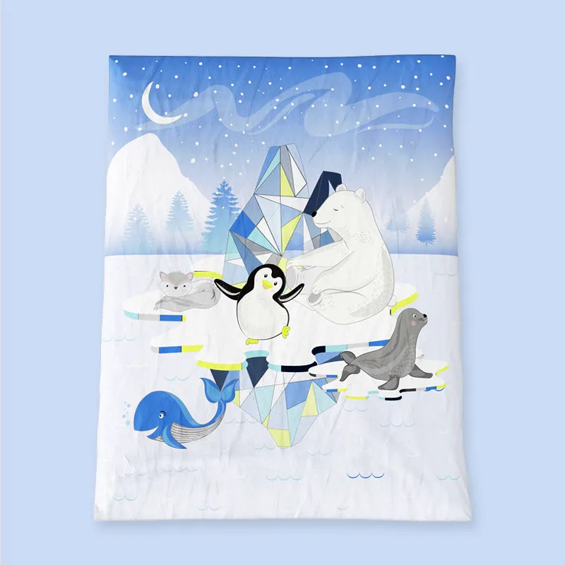 6 Piece Organic New Born Bed Set - Arctic