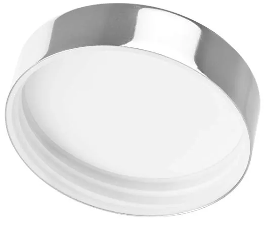 8 oz Amber PET Plastic Low Profile Jar with Silver Metal Overshell Lid (12 Pack)