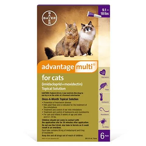 Advantage Multi Topical Solution for Cats, 6 treatments