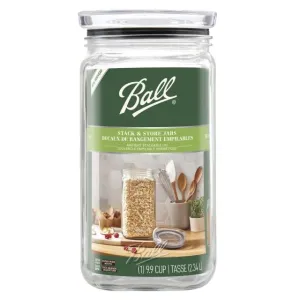 Ball Stack & Store Glass Storage Jar, 9.9 Cups