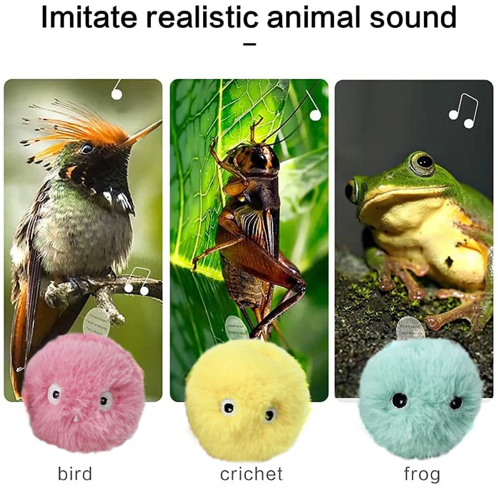 Best Smart Interactive Ball Toy For Cat Squeak Realistic Simulation Sound Toys