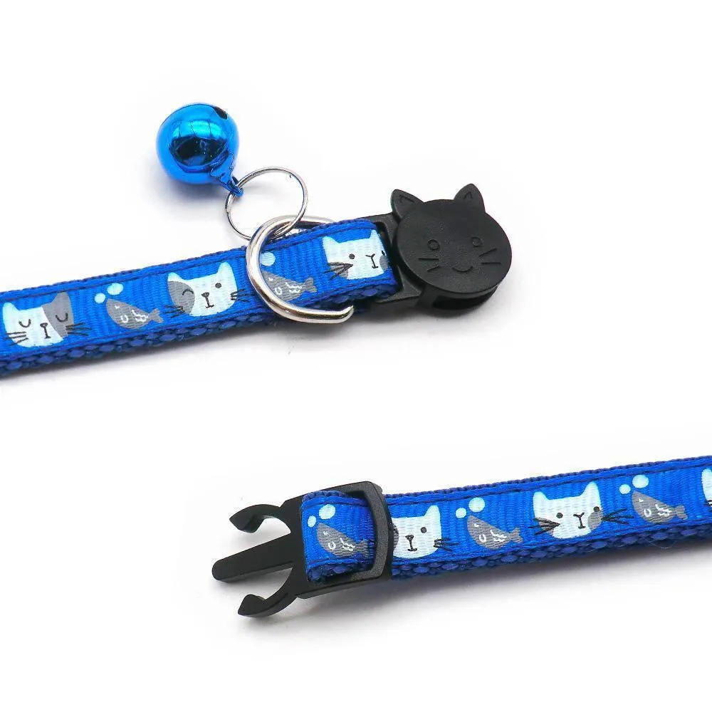 Cat & Fish Breakaway Safety Cat Collar