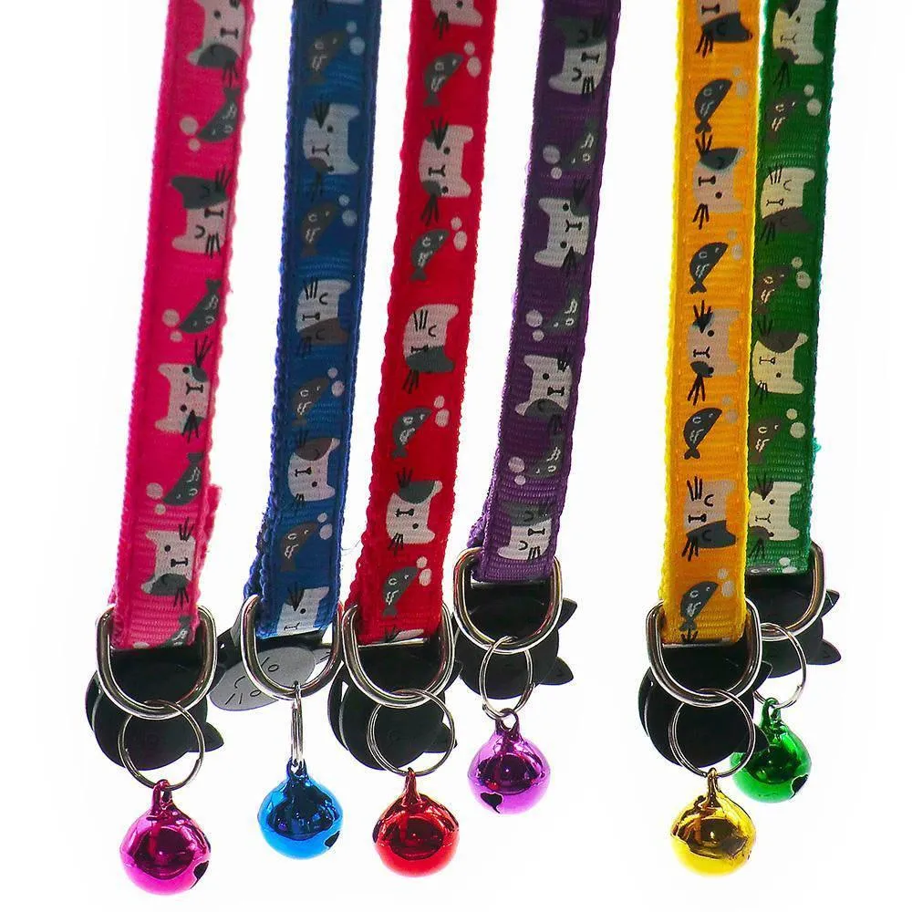 Cat & Fish Breakaway Safety Cat Collar