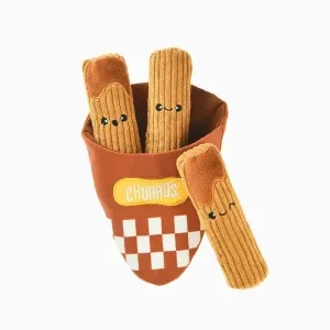 Churros Food Party Burrow Crinkly Dog Toy