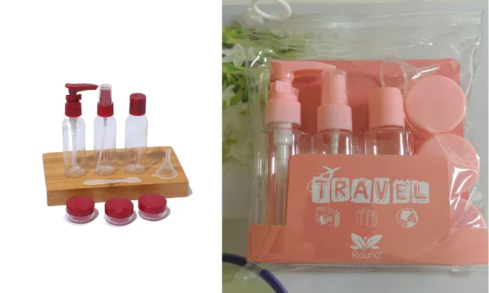 Compact PVC Spray Bottle Set