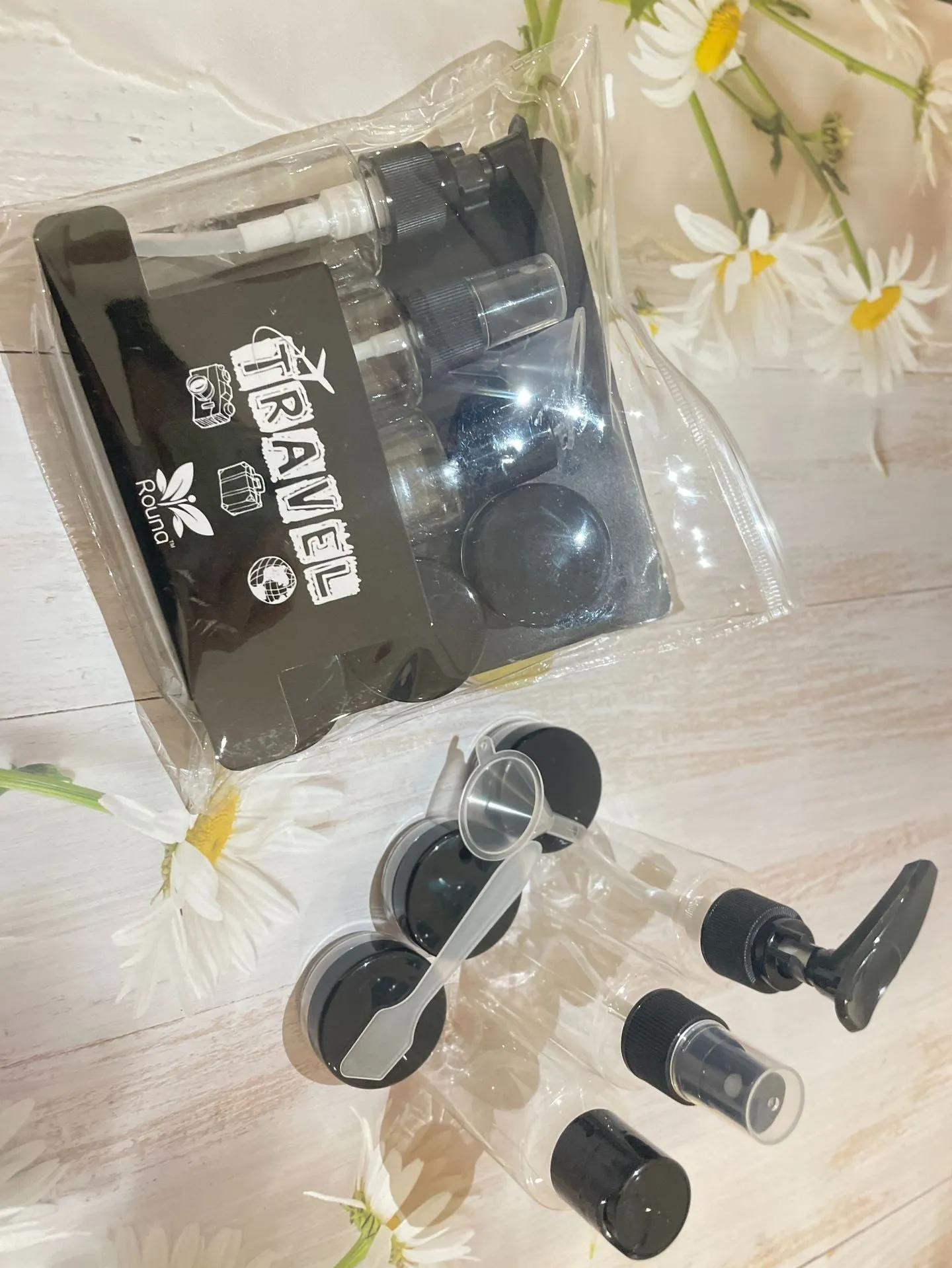 Compact PVC Spray Bottle Set
