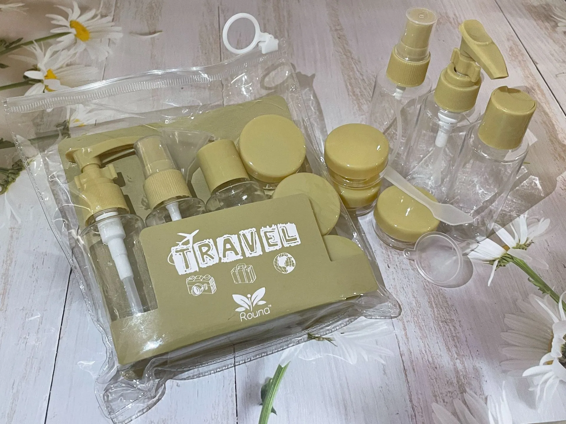 Compact PVC Spray Bottle Set