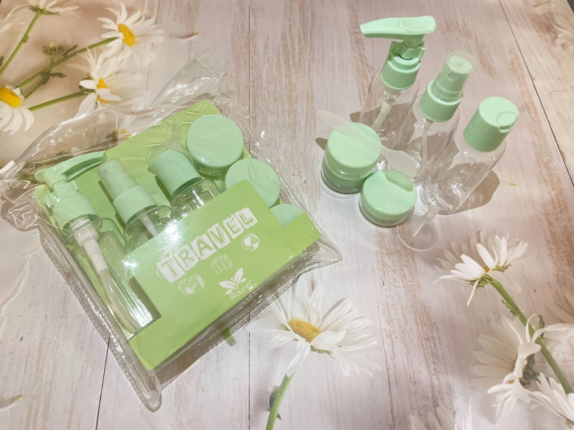 Compact PVC Spray Bottle Set