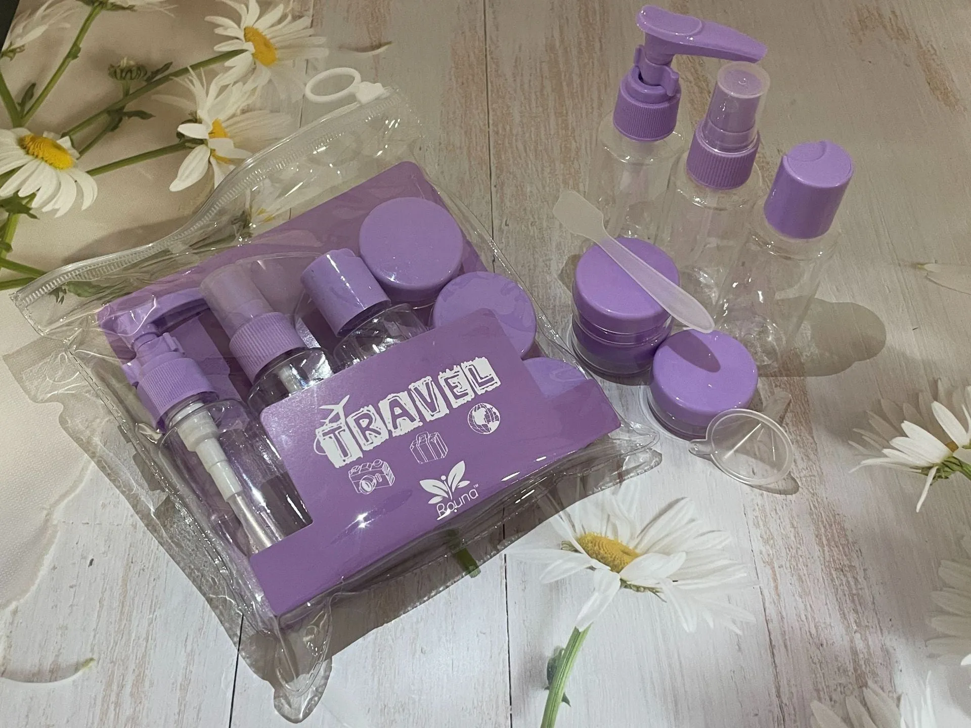 Compact PVC Spray Bottle Set