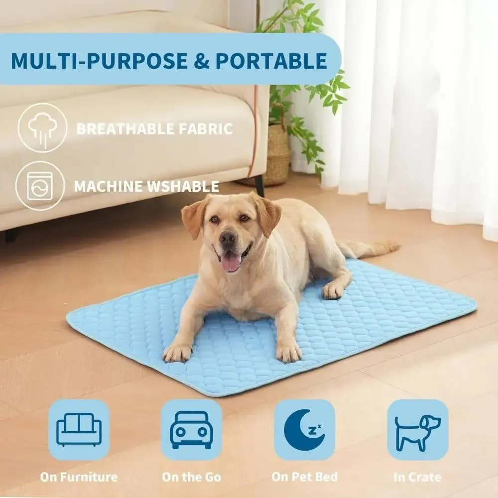 Dog Cooling Summer Pad Mat, Self- cooling dog mat, Dog cooling mat for hot weather