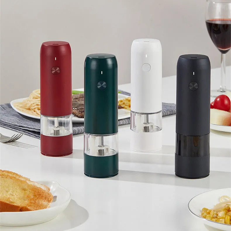 Electric Black Pepper Rechargeable Multifunctional Seasoning multicolored Grinder