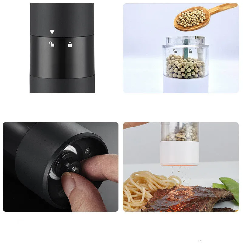Electric Black Pepper Rechargeable Multifunctional Seasoning multicolored Grinder