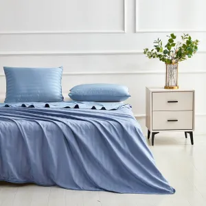 Elegear Refreshing Smooth Ice Cool Touch Shiny Striped Cooling Blanket