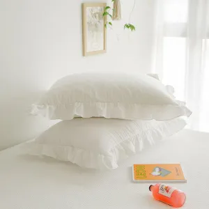 Elegear Simple Princess Ruffled Cotton Pillowcase One  Piece