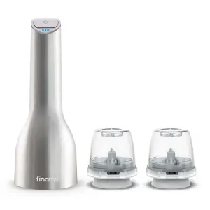 Finamill  Rechargeable USB Spice Grinder W/ 2 Pods - Stainless Steel