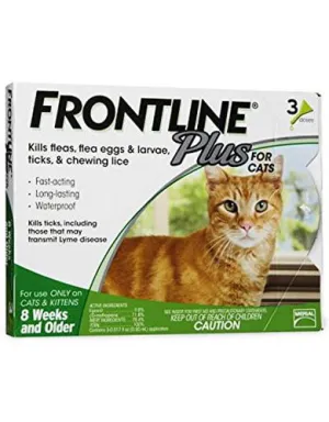 Frontline Plus for Cats (3 or 6 Doses)