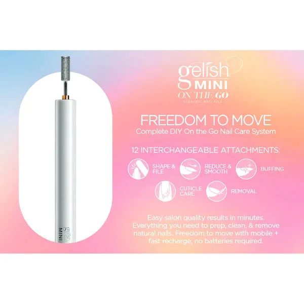 Gelish Mini On the Go Electric Nail File & 12 Bits