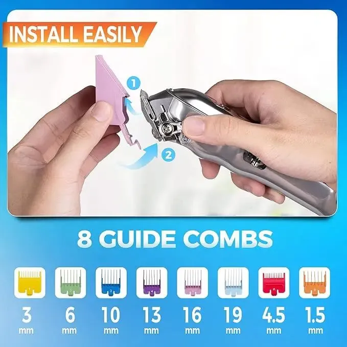 Men Professional Full Metal Beard/Hair Grooming Kit