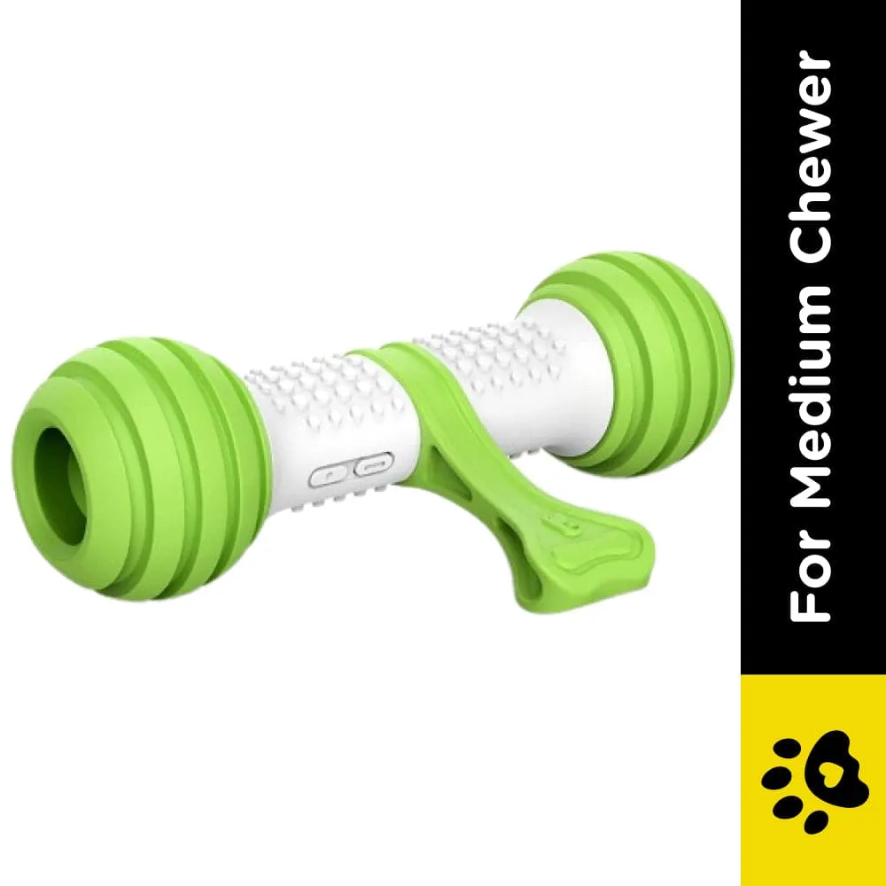 Pet Geek Playbone Toy for Dogs (White/Green)
