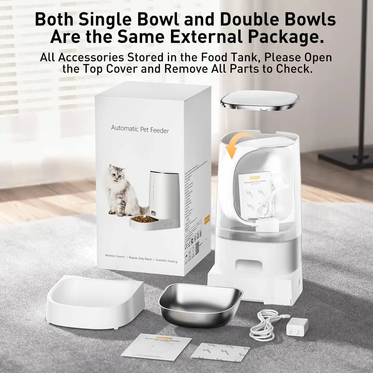Pet Smart WiFi Remote Control Auto Feeder 4L