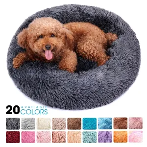 Round Plush Pet Bed House