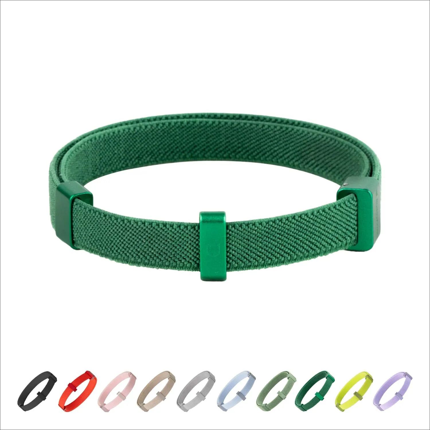 Safety Cat Collar Pro and Tag Set - U.S. IDA Gold Award, Elastic Release Cat Collar Charm Tag, Non Breakaway Cat Collar Adjustable with Charm for Kitten Small Large Cats (Alpine Green, S)
