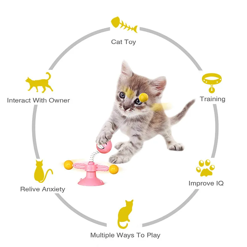 Spinning Windmill Cat Toy
