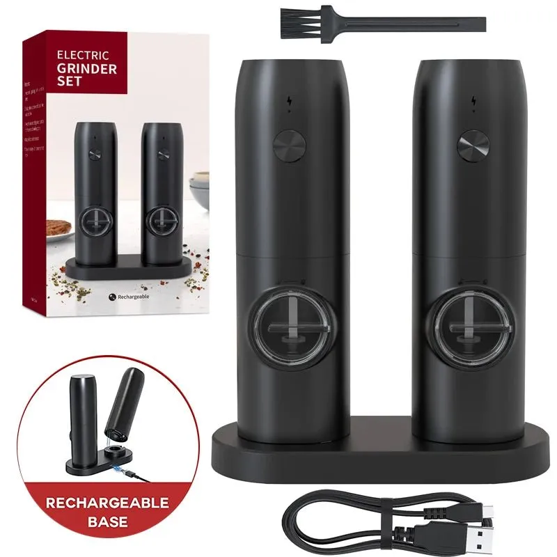 USB Rechargeable Electric Pepper and Salt Grinder