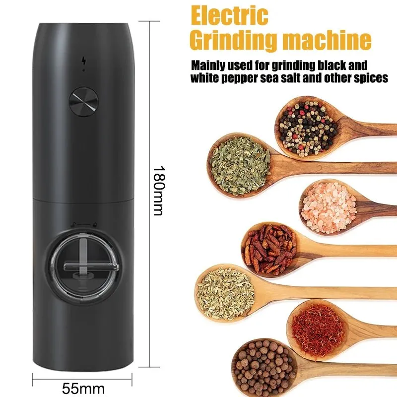 USB Rechargeable Electric Pepper and Salt Grinder