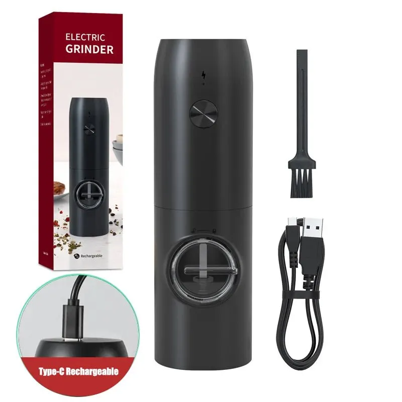 USB Rechargeable Electric Pepper and Salt Grinder