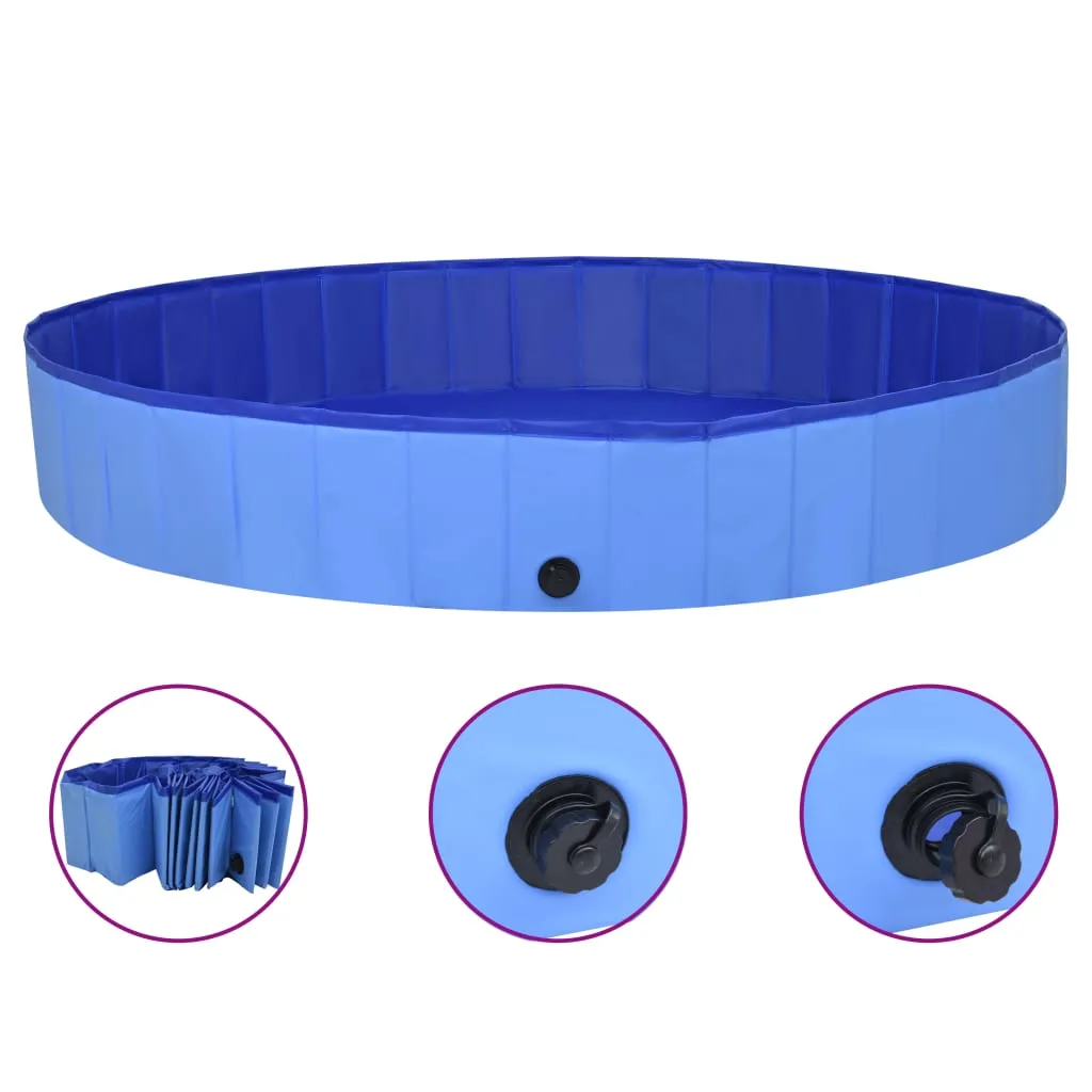 vidaXL Dog Swimming Pool Foldable Dog Pool Pet Paddling Pool Bath Tub PVC