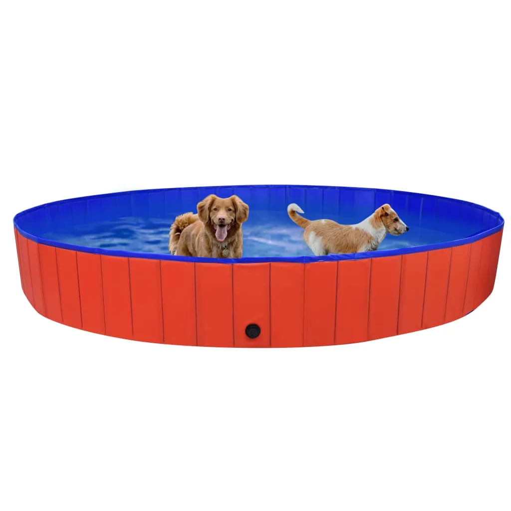 vidaXL Dog Swimming Pool Foldable Dog Pool Pet Paddling Pool Bath Tub PVC