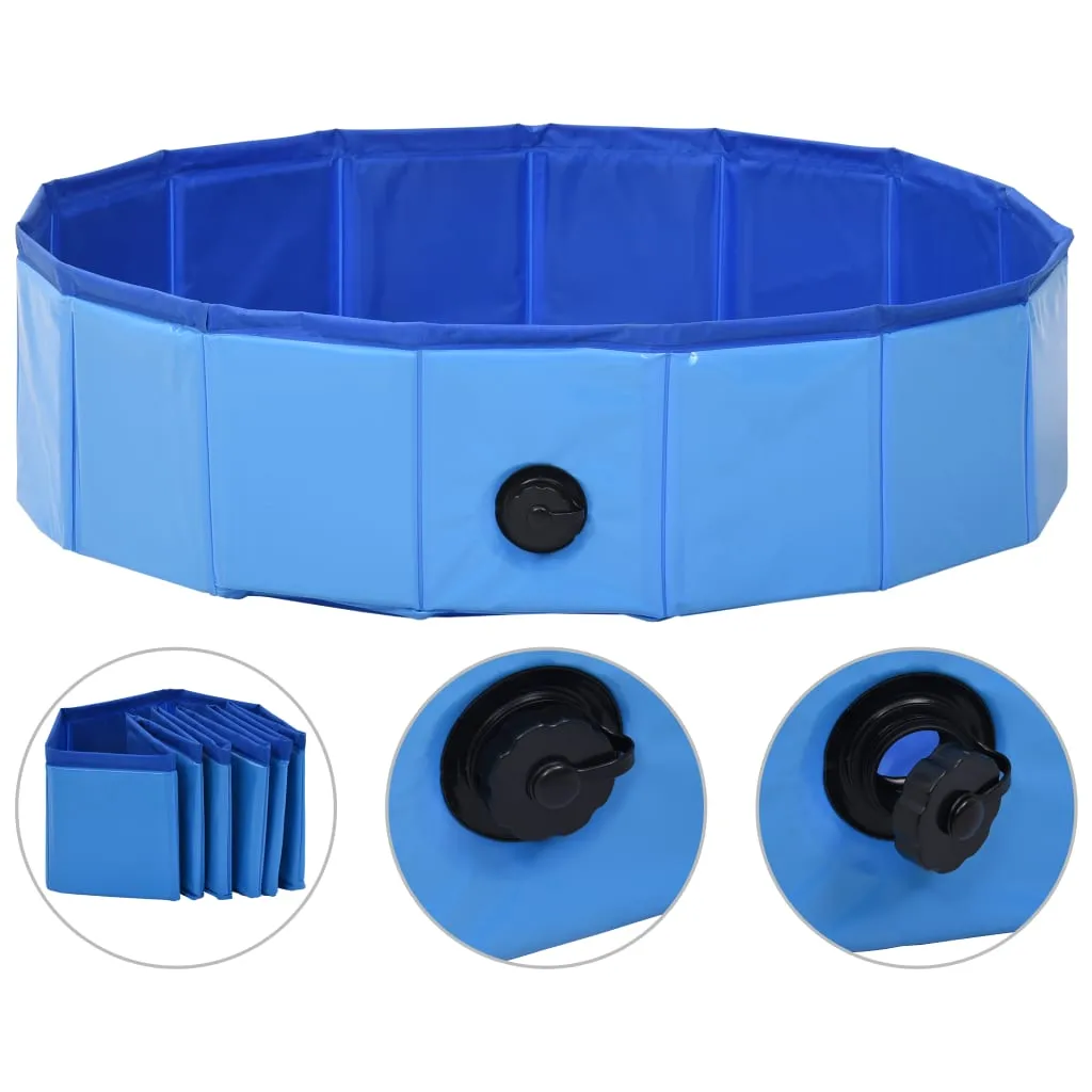 vidaXL Dog Swimming Pool Foldable Dog Pool Pet Paddling Pool Bath Tub PVC