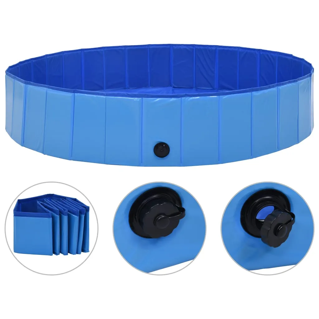 vidaXL Dog Swimming Pool Foldable Dog Pool Pet Paddling Pool Bath Tub PVC