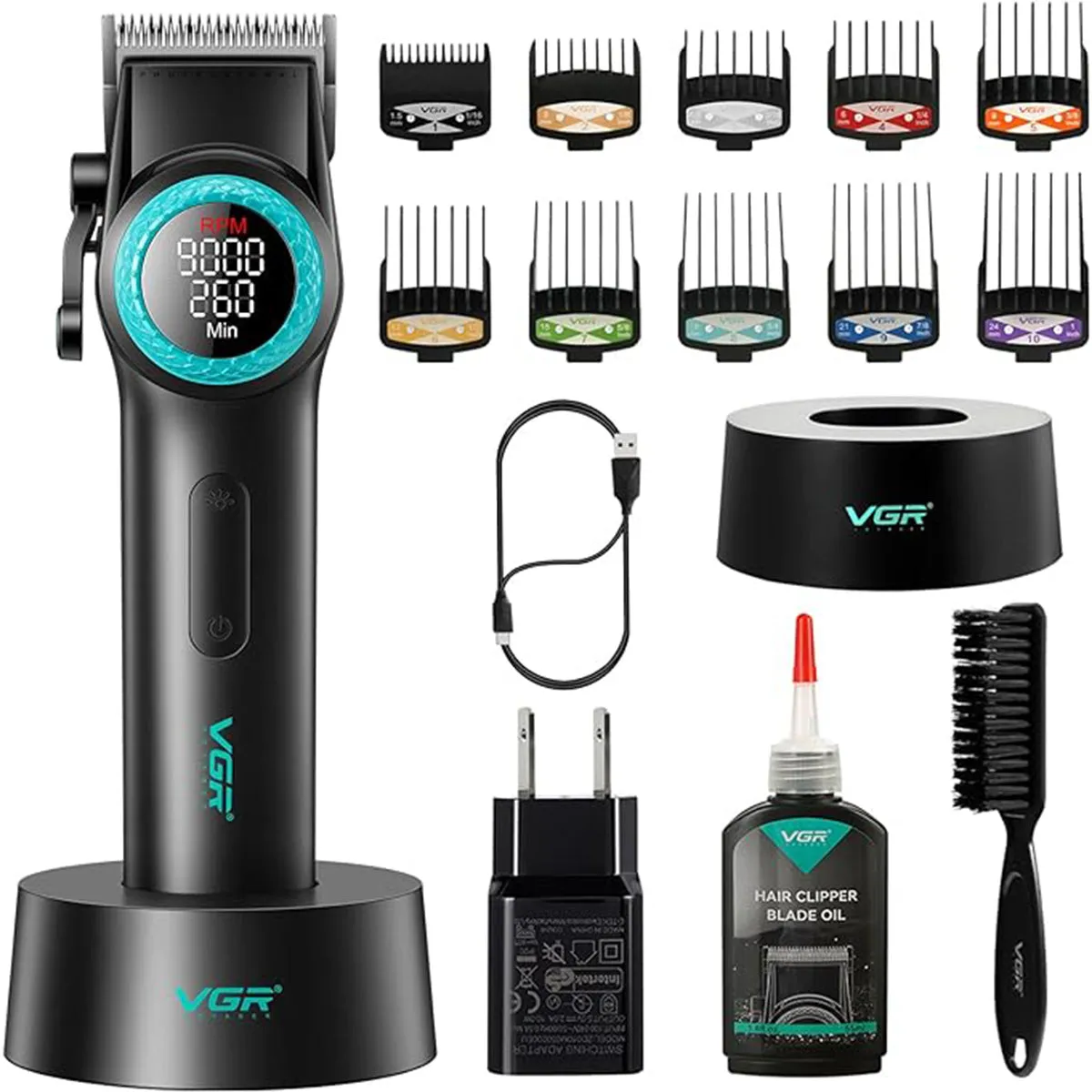 Voyager Premium Professional Hair Clipper (Blue)