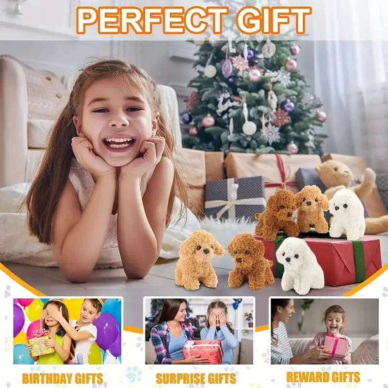 Walking Dog Toy Lifelike Doggy Smart Pets Barking Tail-wagging Wagging Simulation Dog  (Refurbished)