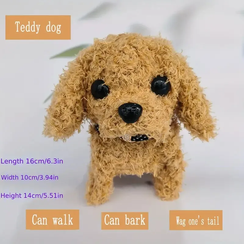 Walking Dog Toy Lifelike Doggy Smart Pets Barking Tail-wagging Wagging Simulation Dog  (Refurbished)