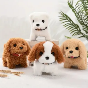 Walking Dog Toy Lifelike Doggy Smart Pets Barking Tail-wagging Wagging Simulation Dog  (Refurbished)