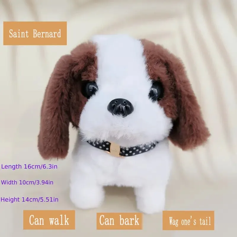 Walking Dog Toy Lifelike Doggy Smart Pets Barking Tail-wagging Wagging Simulation Dog  (Refurbished)