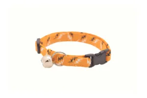 Yellow Lightning Bolts Cat Collar